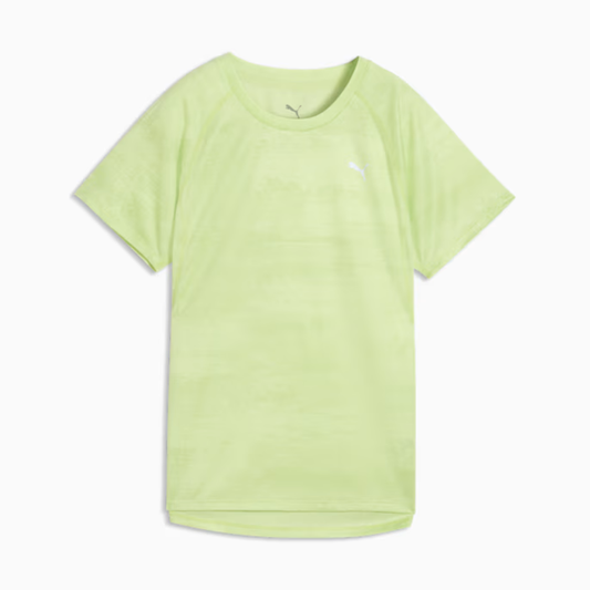 Puma Women's Run Velocity AOP tee in Apple Spritz SS26