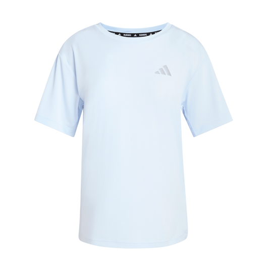 adidas Women's Run Essentials Short Sleeved Tee in Crystal Sky SS26