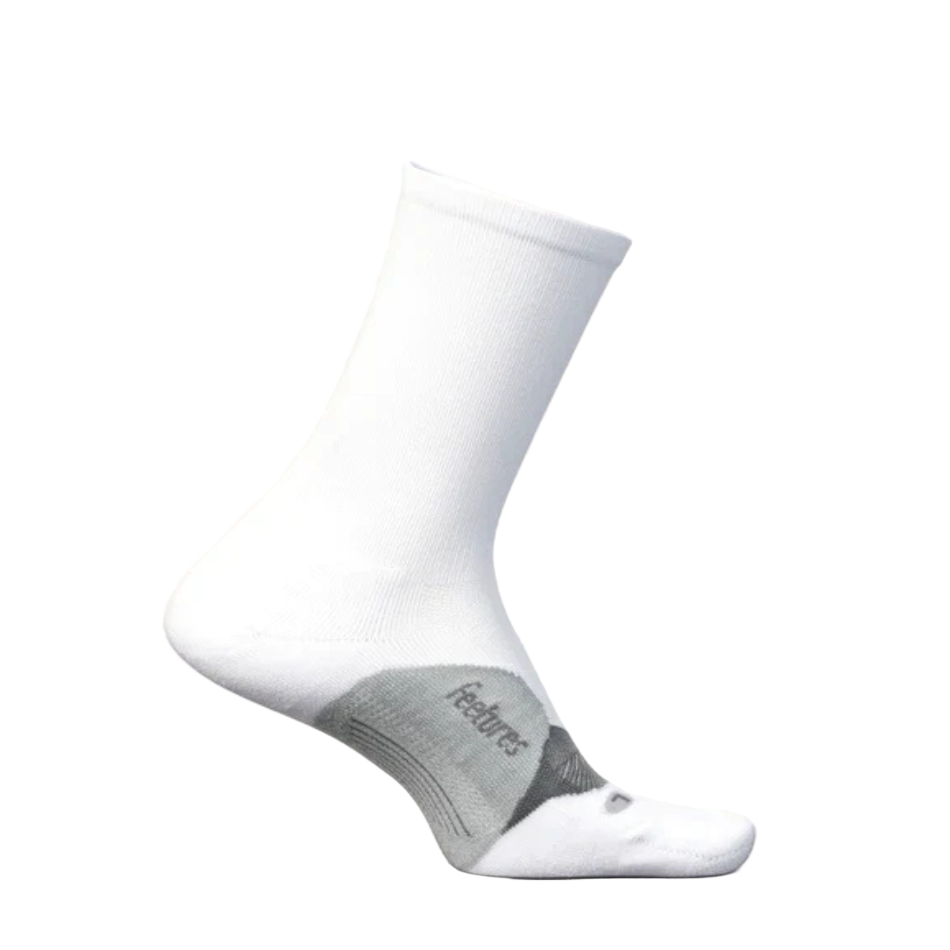 Feetures Elite Light Cushion Mini Crew in White AW25