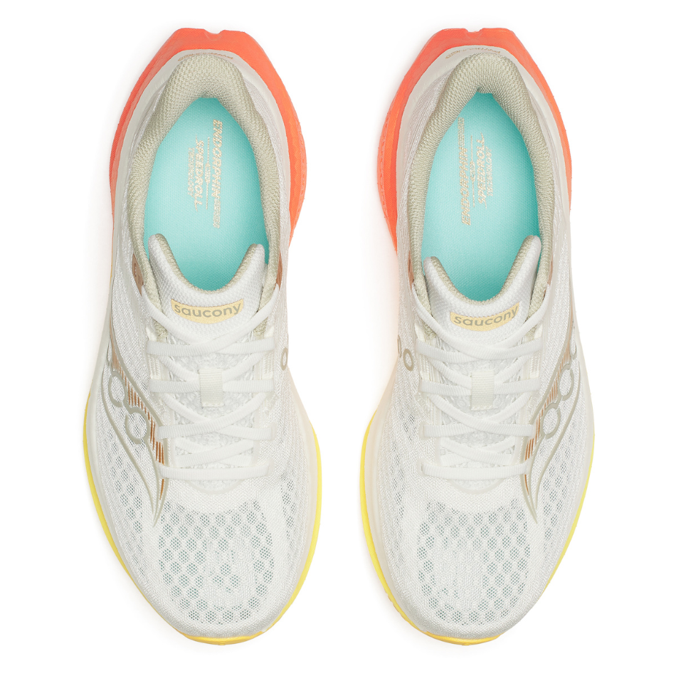 Saucony Men's Endorphin Speed 5 in Ivory/Fire SS26