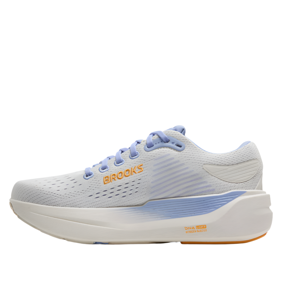 Brooks Women's Ghost Max 3 Running Shoes in Coconut/Blue Heron/Orange AW25