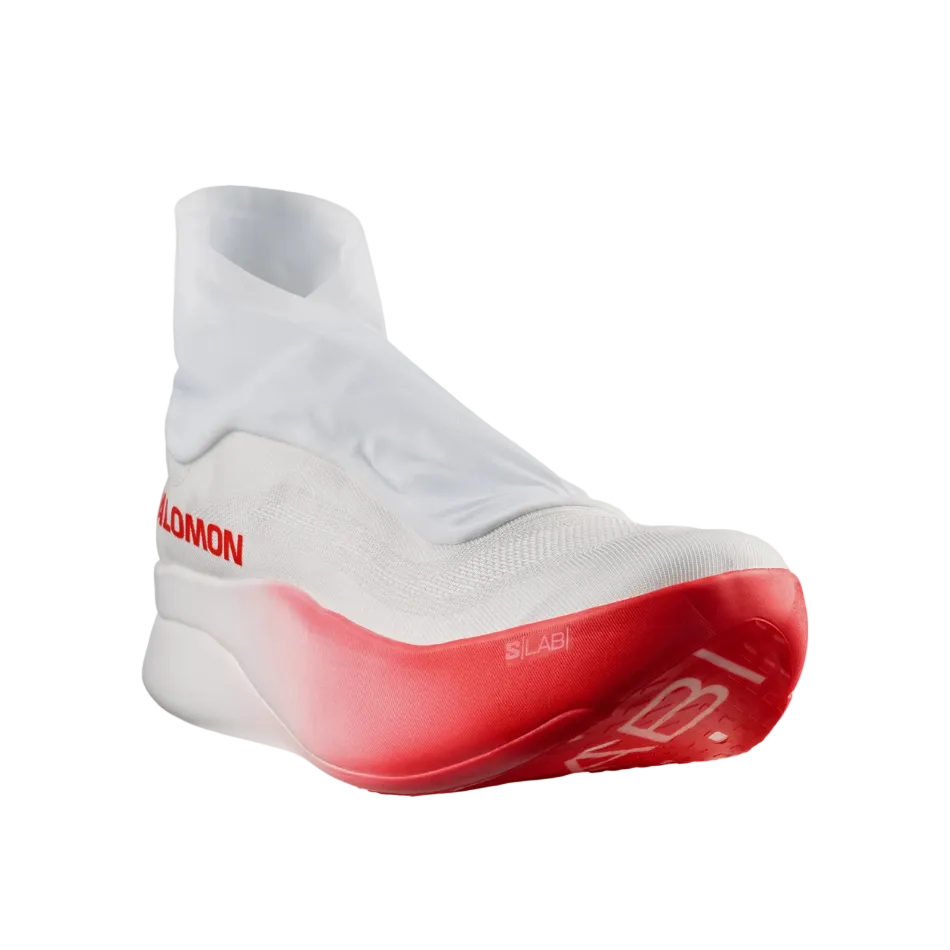Salomon Unisex S/LAB Phantasm 3 Running Shoes in White/White/Fiery Red SS26