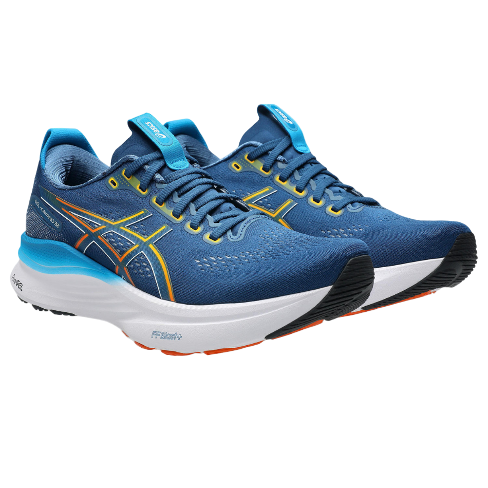 ASICS Men's GEL-KAYANO 32 Running Shoes in Twilight Blue/Anzu SS26