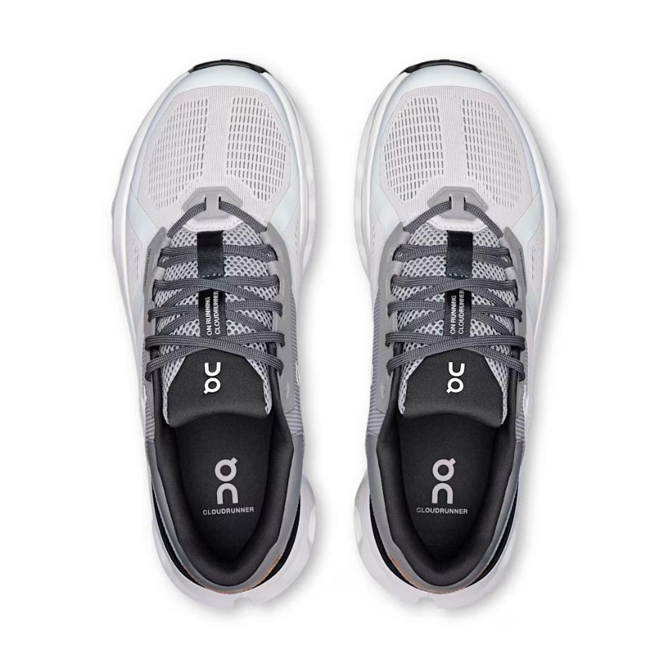 On Men's Cloudrunner 2 Running Shoes in Wolf/Ivory SS25