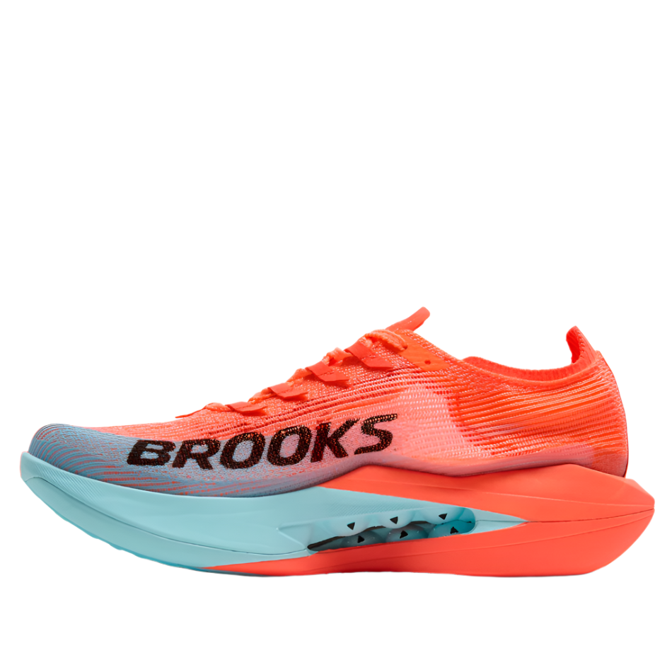 Brooks Unisex Hyperion Elite 5 Running Shoes in Pink Clay/Atomizer Blue AW25