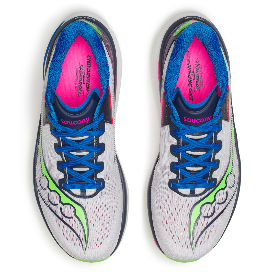 Saucony Men's Endorphin Azura Running Shoes in White/Navy SS26