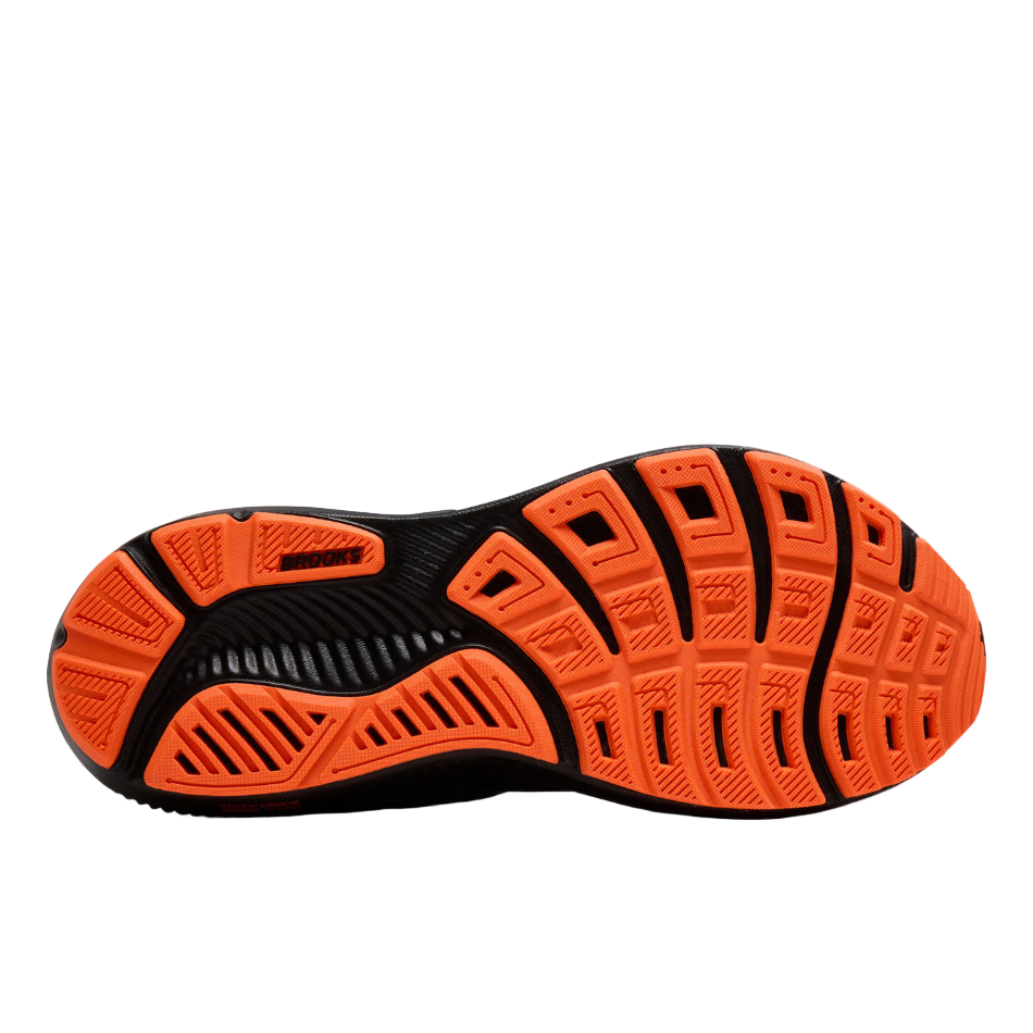 Brooks Men's Ghost 17 Running Shoes in Black/Orange AW25