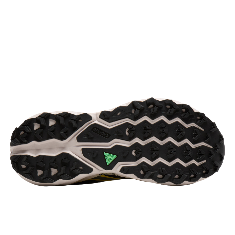 Brooks Men's Cascadia 19 Trail Running Shoes in Black/Yellow/Chateau SS26