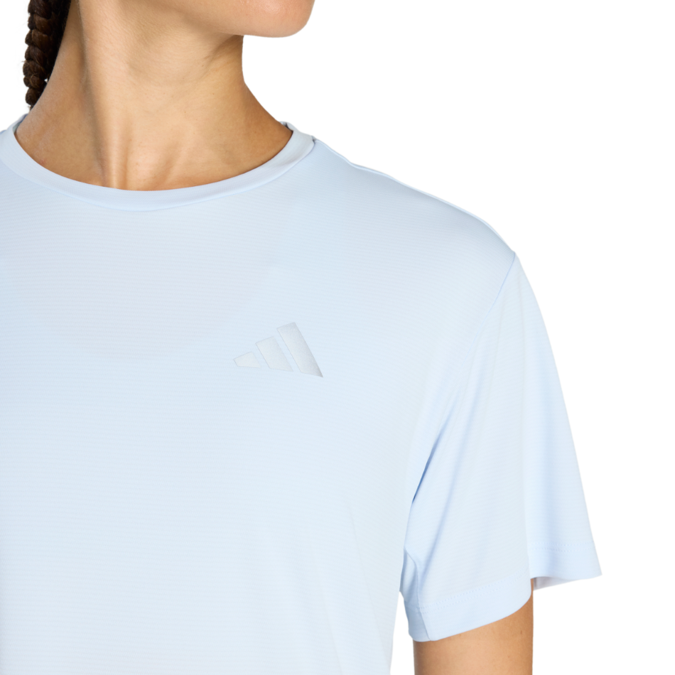 adidas Women's Run Essentials Short Sleeved Tee in Crystal Sky SS26