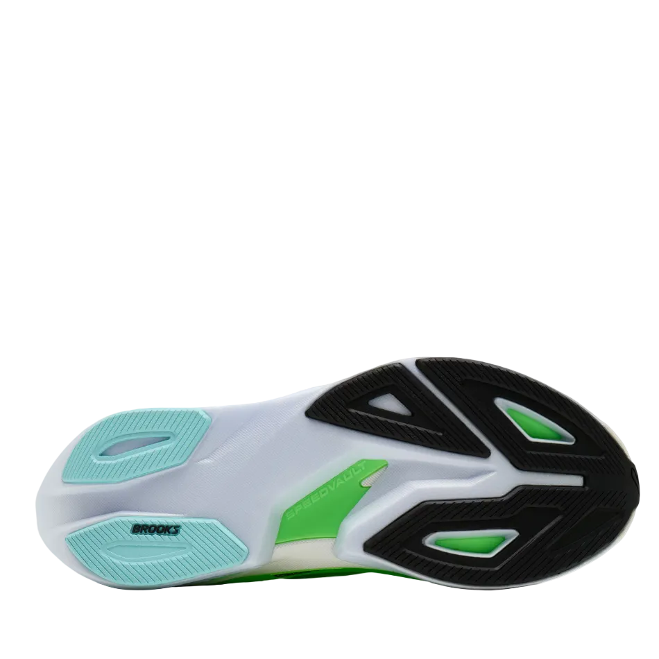 Brooks Men's Hyperion Max 3 Running Shoes in Green Gecko/Black/Blue SS26