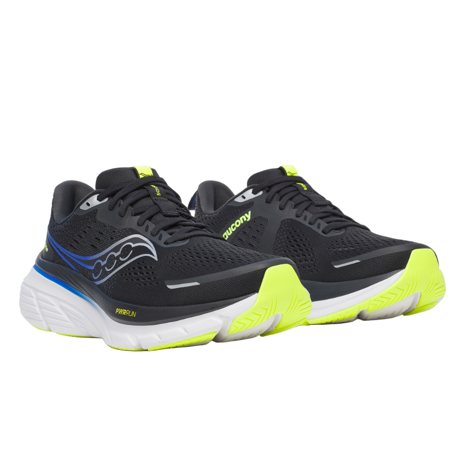 Saucony Men's Guide 18 Running Shoes in Black/Lapis AW25