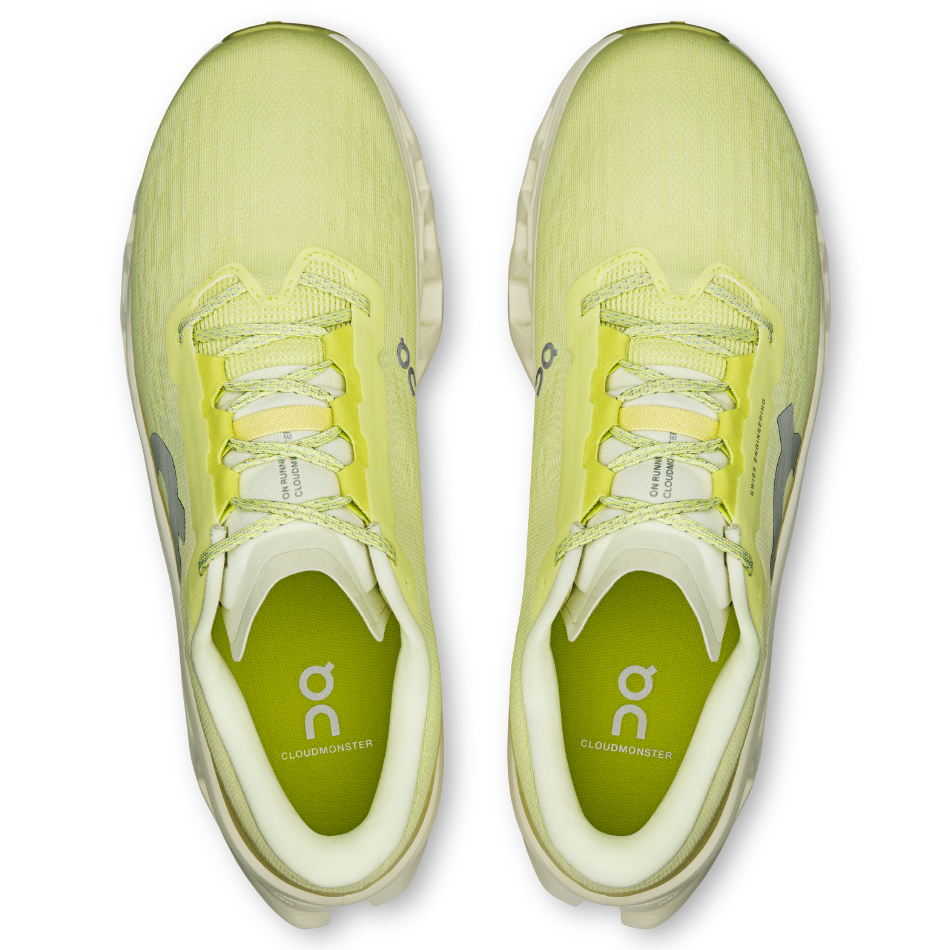 On Men's Cloudmonster 3 Running Shoes in Limelight/Seedling SS26