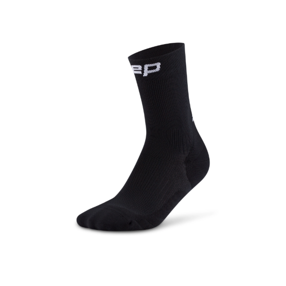 CEP Women's Core Run 5.0 Mid Cut Sock in Black