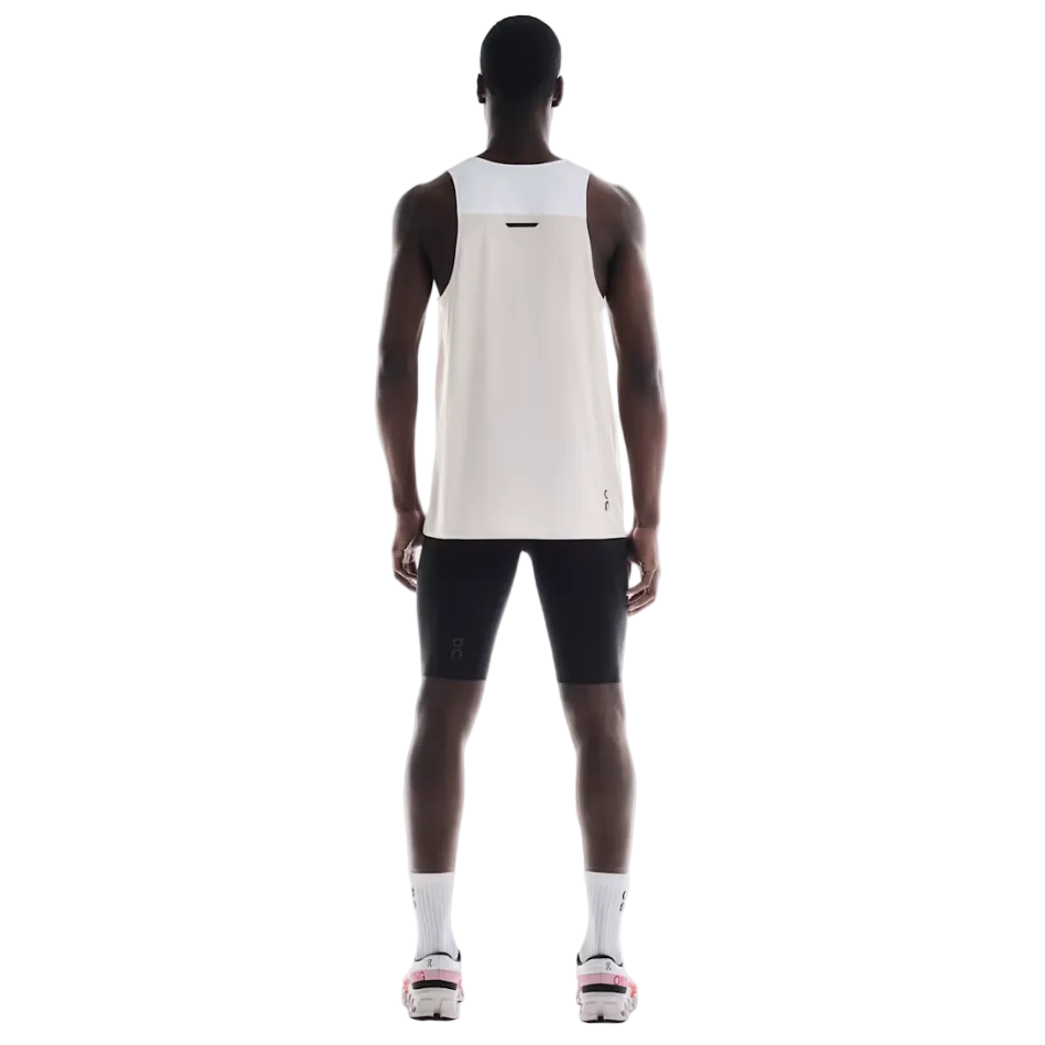 On Men's Performance Tank in White/Silver SS26