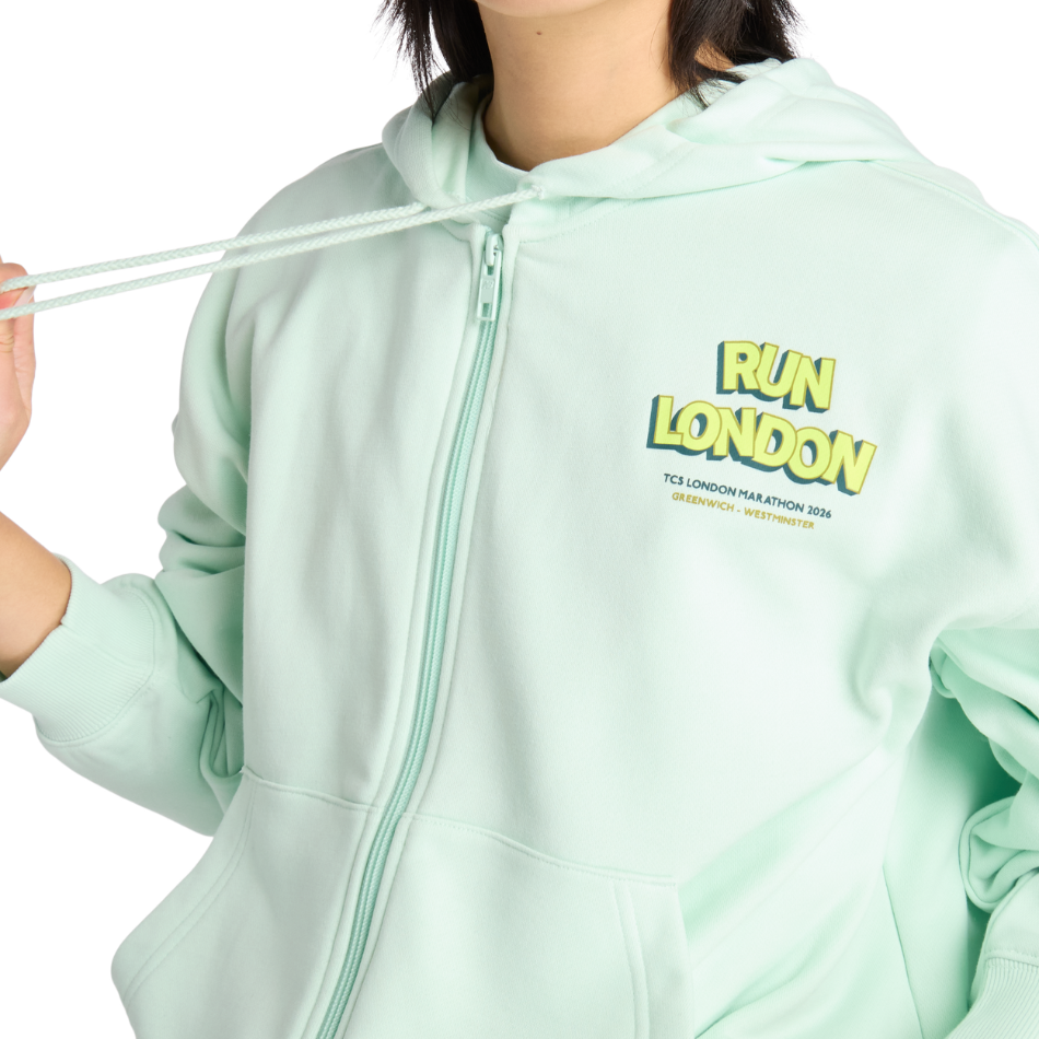 New Balance Women's London Edition Sport Essentials French Terry Hoodie in Cosmic Jade SS26