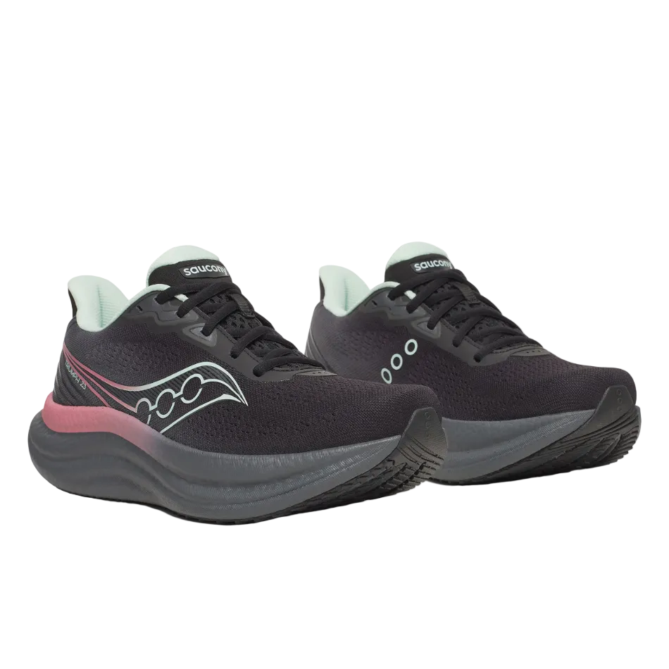 Saucony Women's Triumph 23 Running Shoes in Black/Calm