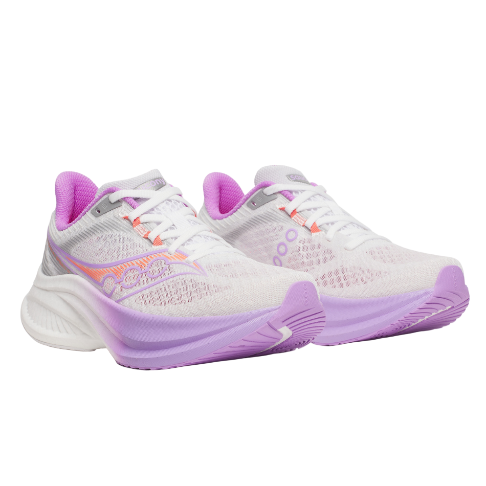 Saucony Women's Endorphin Speed 5 Running Shoes in White/Crocus