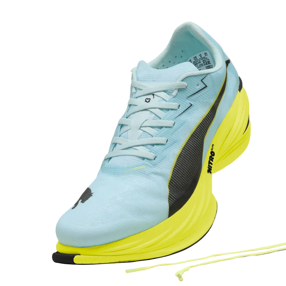 Puma Men's Fast-R NITRO Elite 3 Running Shoes in Fresh Water/Lemon Crush SS26
