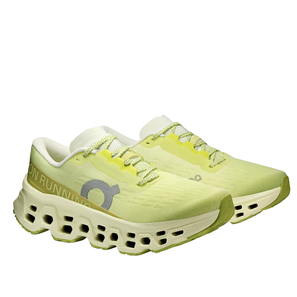 On Women's Cloudmonster 3 Running Shoes in Limelight/Seedling SS26