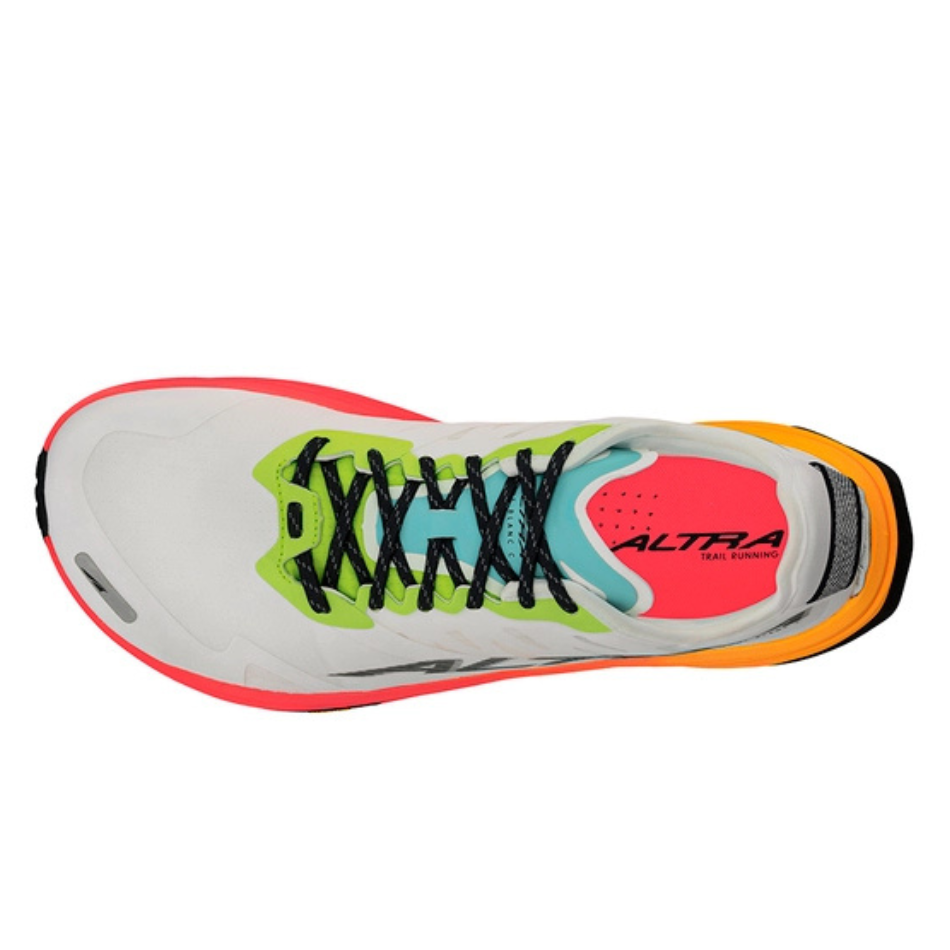 Altra Men's Mont Blanc Carbon Trail Running Shoes in White/Orange AW25