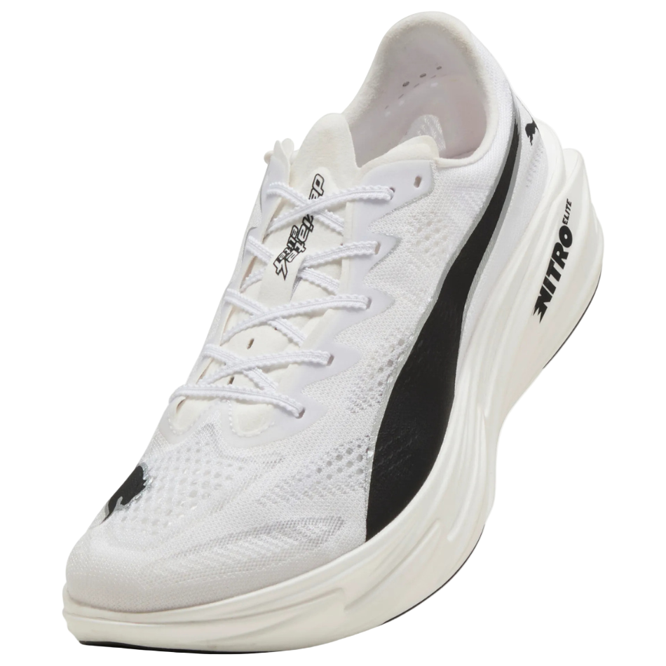 Puma Men's Deviate NITRO Elite 4 Running Shoes in PUMA White/PUMA Black SS26