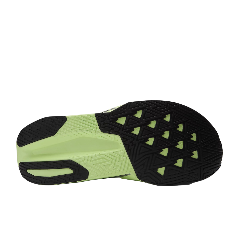 New Balance Men's Fuelcell Rebel v5 Running Shoes in Mint Flash/Lab Green/Silver Metallic AW25