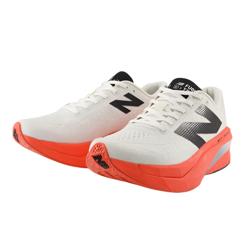 New Balance Men's Fuelcell Supercomp Trainer v3 Running Shoes in Urgent Red/Sea Salt/Black AW25