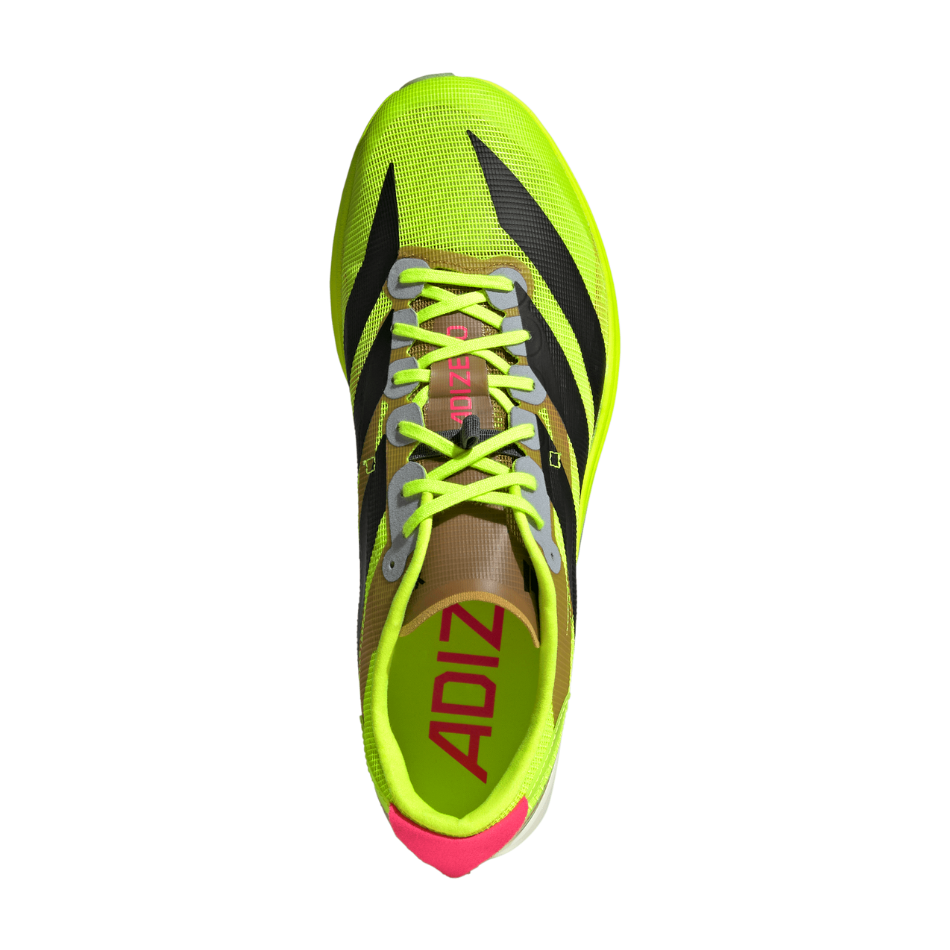 adidas Adizero Avanti XC Running Spikes in Lucid Lemon/Black AW25