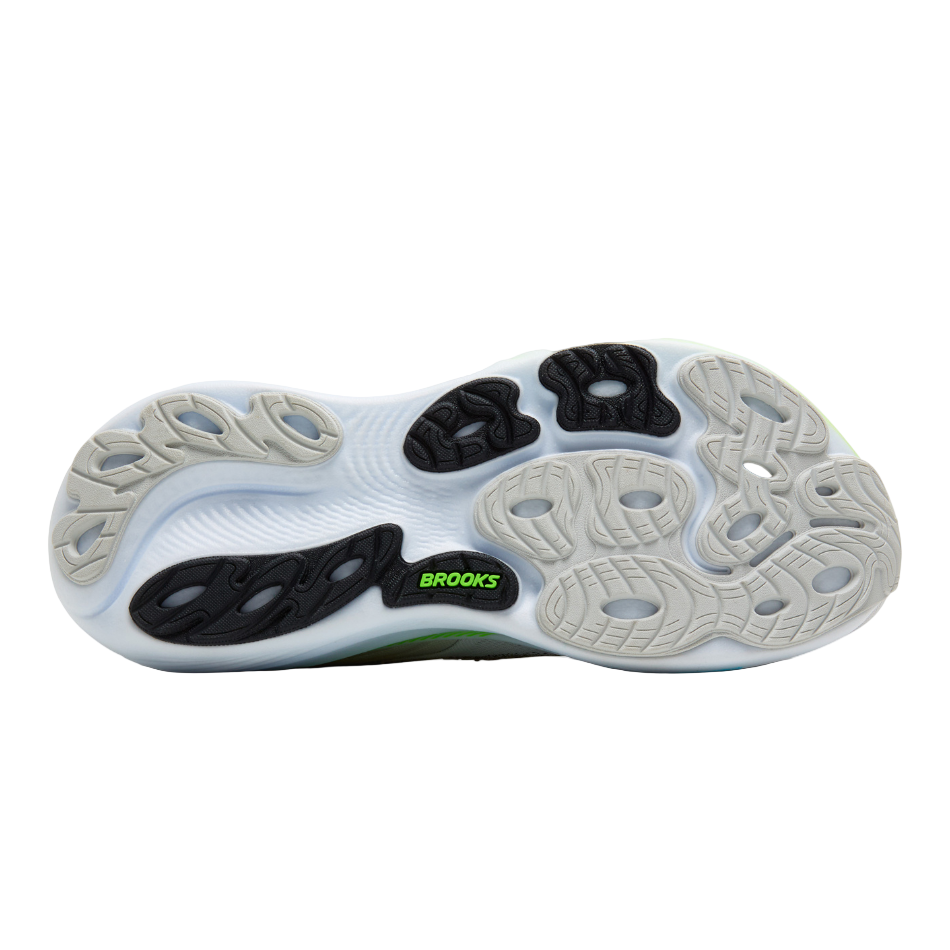 Brooks Men's Adrenaline GTS 25 Running Shoes in Oyster/Green Gecko/Blue SS26