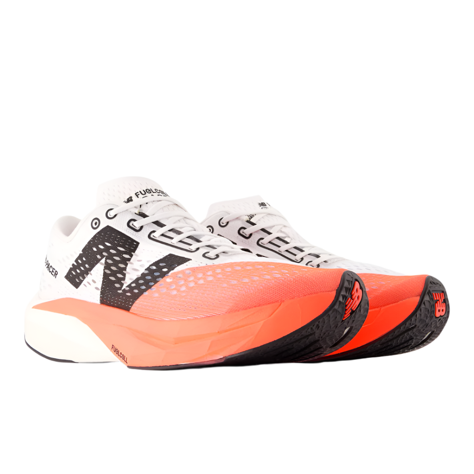 New Balance Men's Fuelcell Supercomp Pacer v2 Running Shoes in Urgent Red/White/Black AW25