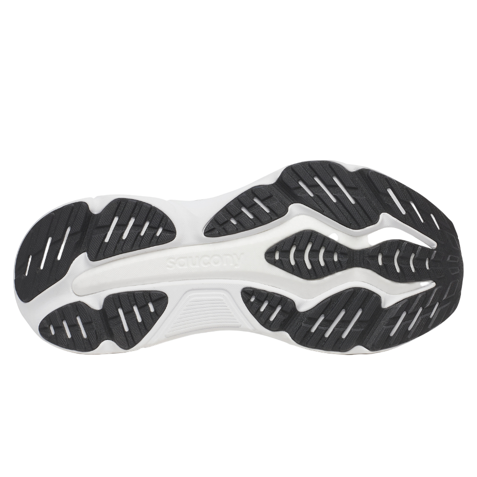 Saucony Men's Hurricane 25 Running Shoes in Black/White