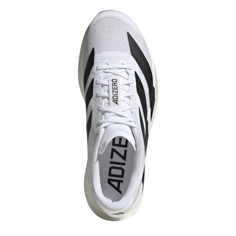 adidas Men's Adizero Evo SL Running Shoes in Cloud White/Core Black/Cloud White AW25