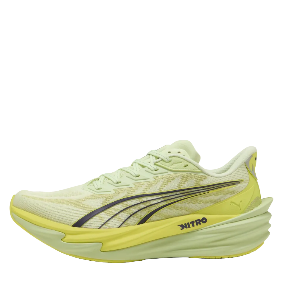 Puma Men's Deviate NITRO 4 Running Shoes in Apple Spritz/Lux Lime SS26