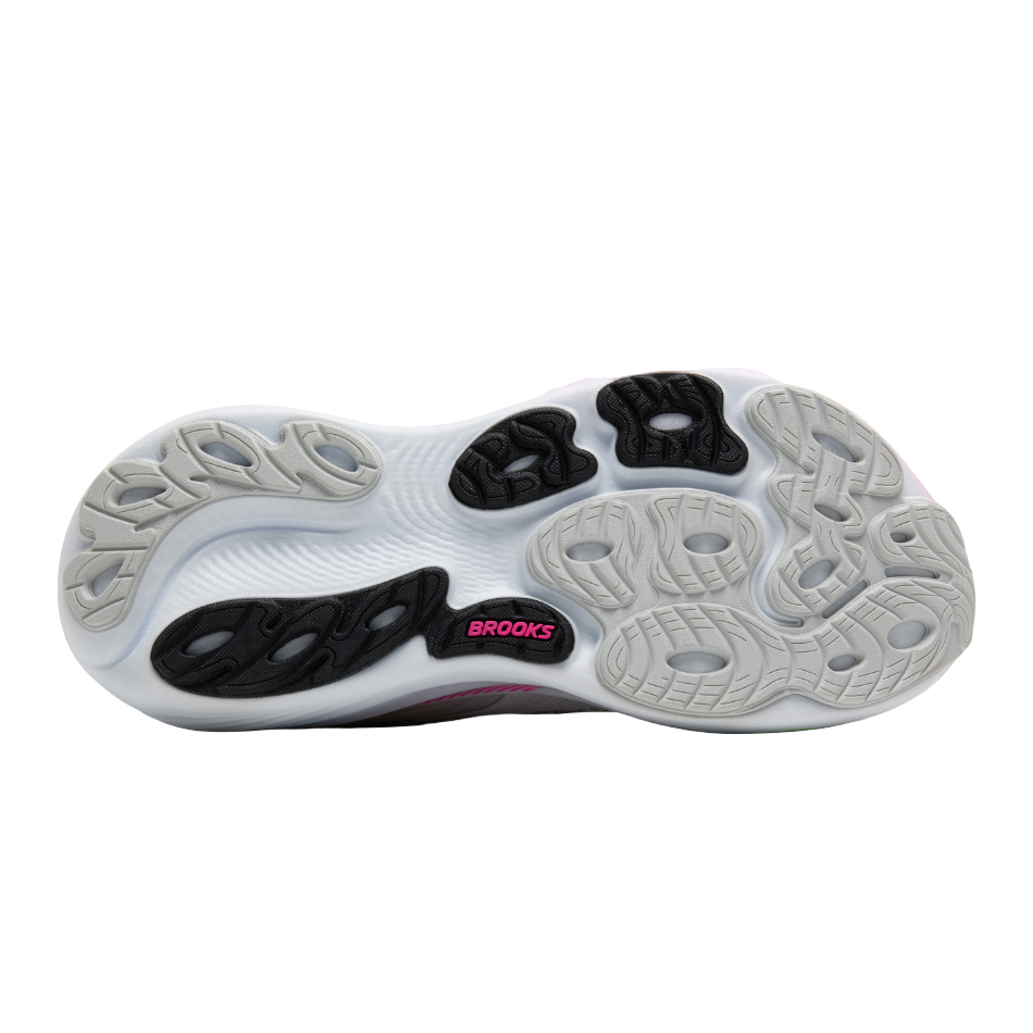 Brooks Women's Adrenaline GTS 25 Running Shoes in Oyster/Pink/Green SS26