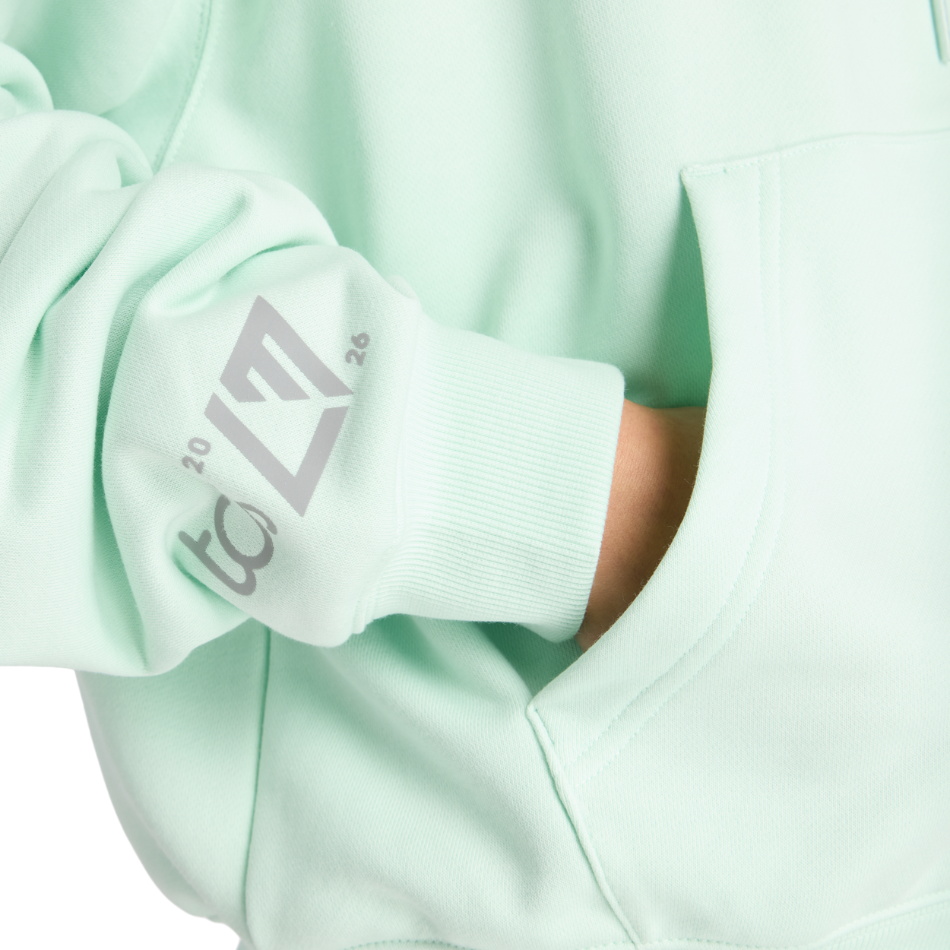 New Balance Women's London Edition Sport Essentials French Terry Hoodie in Cosmic Jade SS26