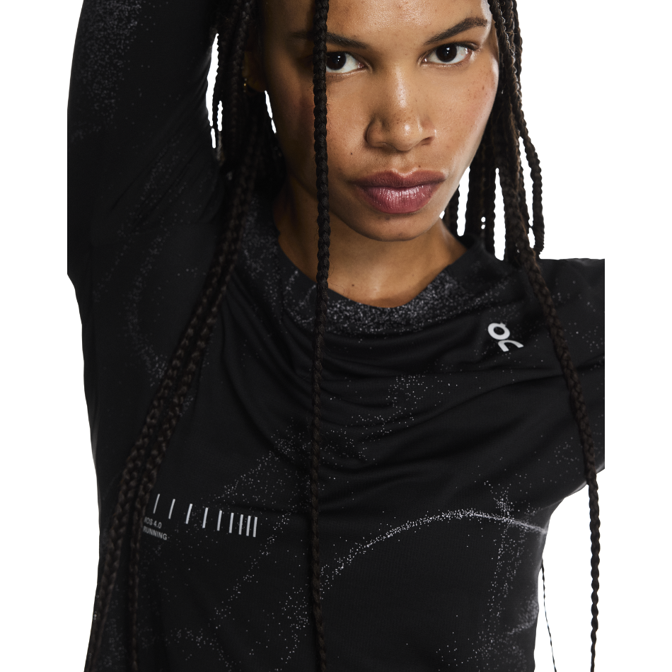 On Women's Performance Long-T Lumos in Black AW25