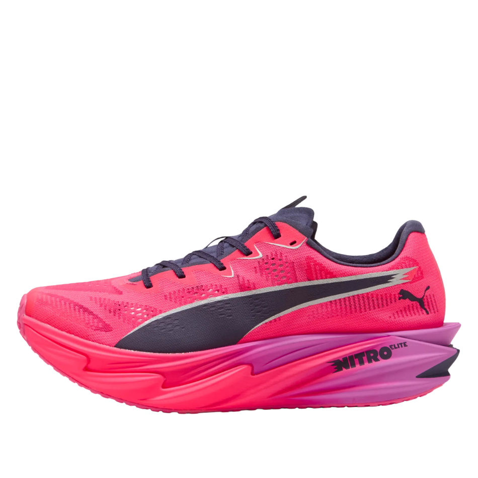 PUMA Women's Deviate NITRO Elite 4 HYROX Running Shoes in Pure Pink-Electric/Orchid-Deep Plum SS26