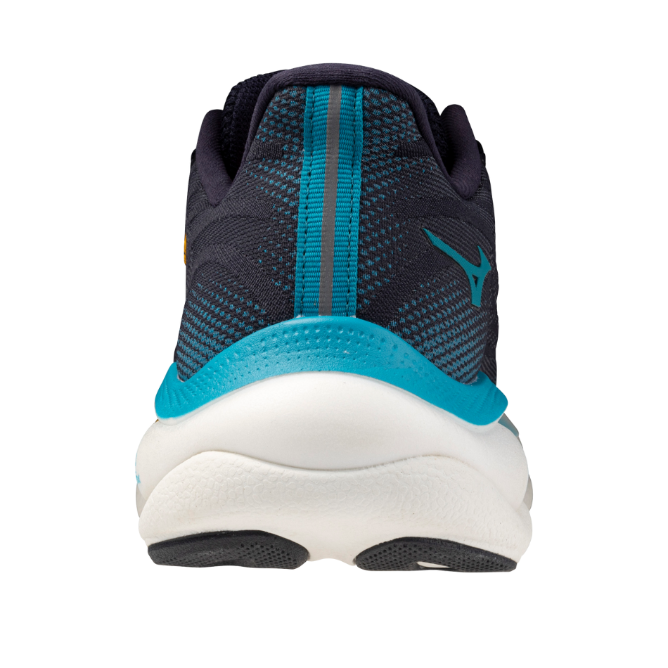 Mizuno Men's Wave Sky 9 Running Shoes in Baritone Blue/Citrus/Capri Breeze AW25