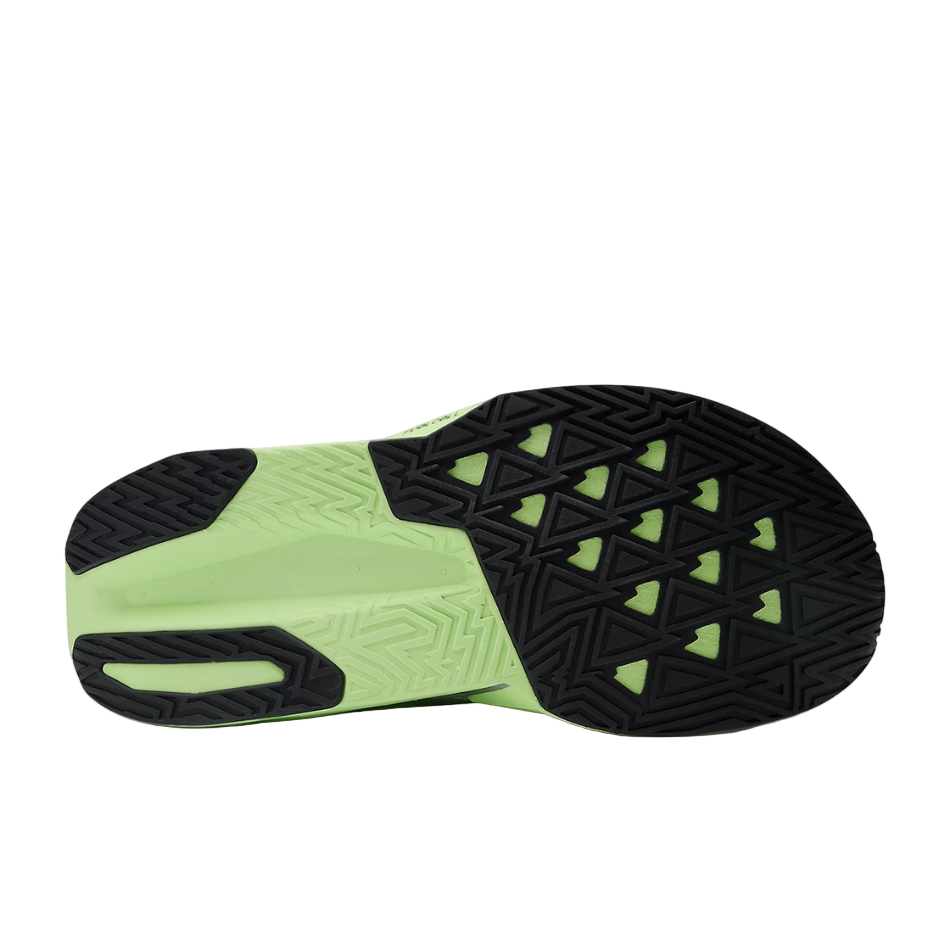 New Balance Women's Fuelcell Rebel v5 Running Shoes in Lab Green/Silver Metallic/White AW25