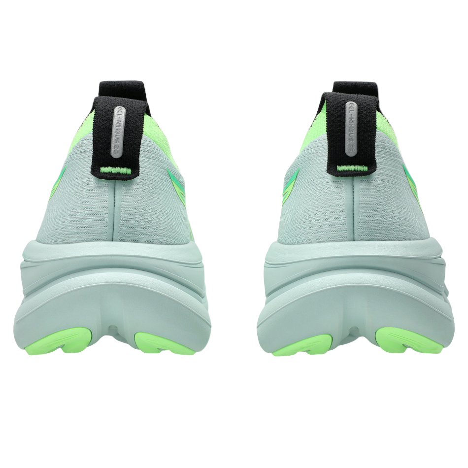 ASICS Men's GEL-NIMBUS 28 Running Shoes in Cold Moss/Illuminate Green SS26