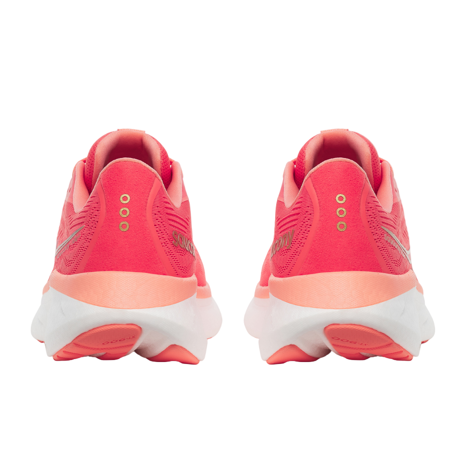 Saucony Women's Ride 18 Running Shoes in Coral/Salmon