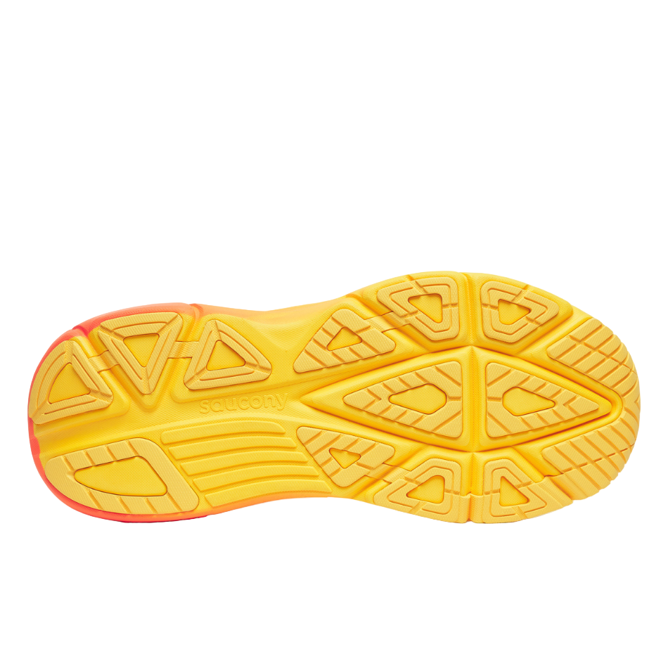 Saucony Men's Guide 19 Running Shoes in Ivory/Fire SS26