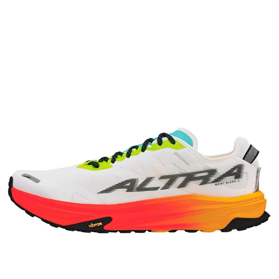 Altra Men's Mont Blanc Carbon Trail Running Shoes in White/Orange AW25