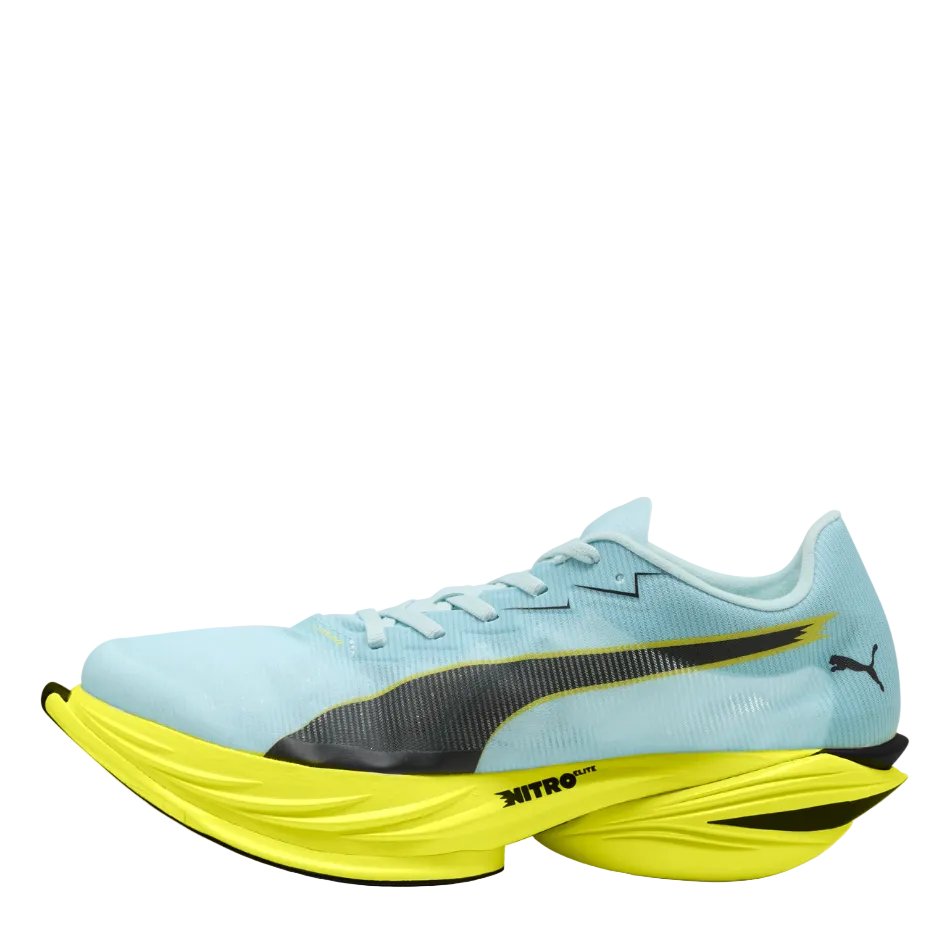 Puma Men's Fast-R NITRO Elite 3 Running Shoes in Fresh Water/Lemon Crush SS26