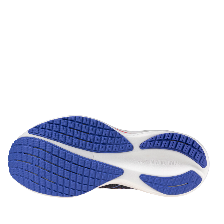 Mizuno Women's Wave Rider 29 Running Shoes in Odyssey Gray/Iris Bloom/Calypso Coral AW25