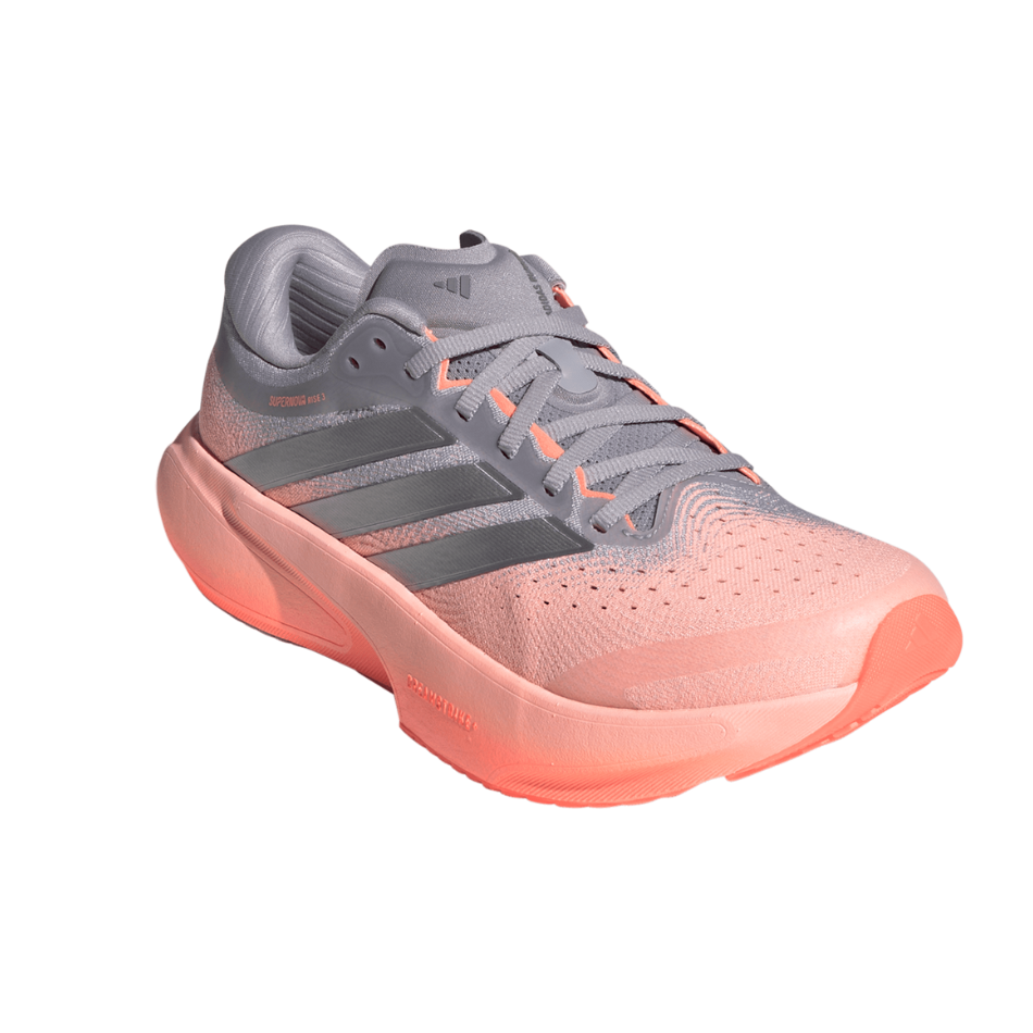 adidas Women's Supernova Rise 3 Running Shoes in Clear Orange/Silver Met./Glory Grey SS26