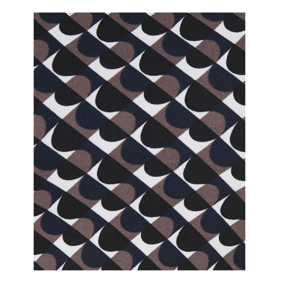 Sweaty Betty Power Side Stripe Sports Bra in Brown Arch Geo Print SS26