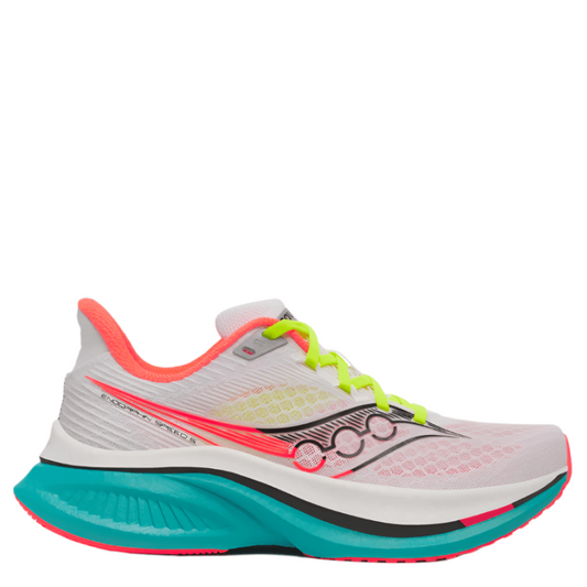 Saucony Women's Endorphin Speed 5 Running Shoes in White/Mutant AW25