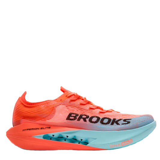 Brooks Unisex Hyperion Elite 5 Running Shoes in Pink Clay/Atomizer Blue AW25