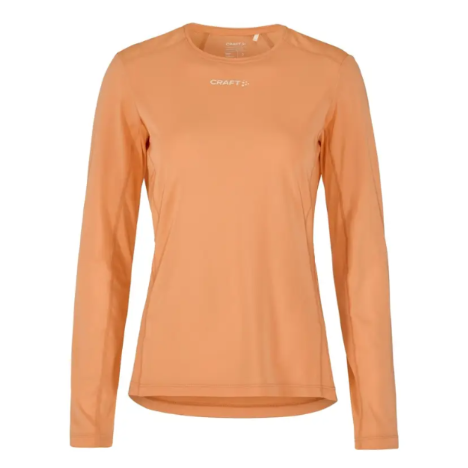 Craft Women's ADV Essence Long Sleeved Tee 2 in Apricot SS26